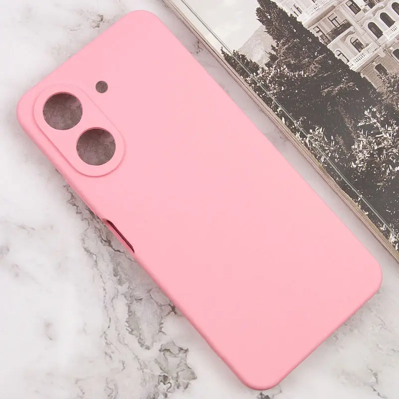 Чохол TPU GETMAN Liquid Silk Full Camera для Xiaomi Redmi 13C / Poco C65 Рожевий / Pink - фото 2