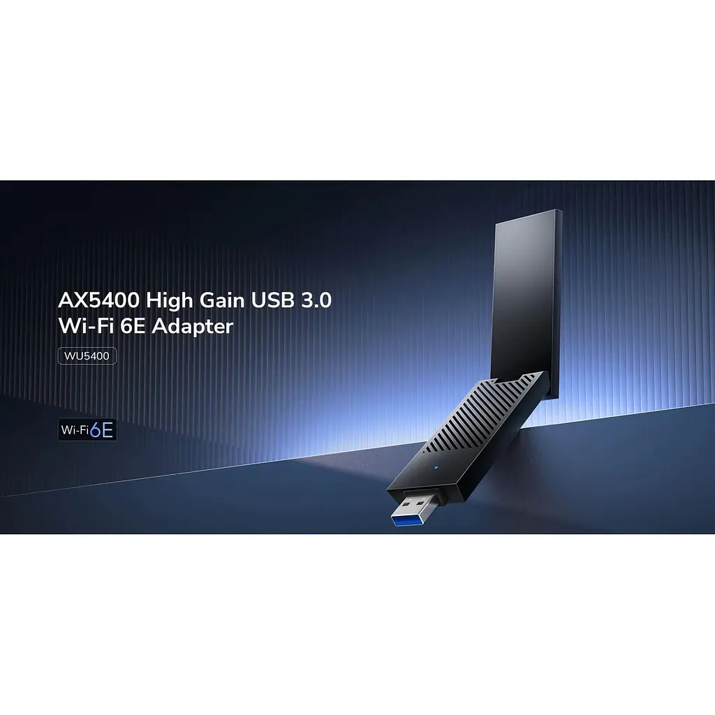 WiFi-адаптер Cudy WiFi WU5400, AX5400 Tri-Band Wi-Fi 6 / 6E (WU5400) - фото 6