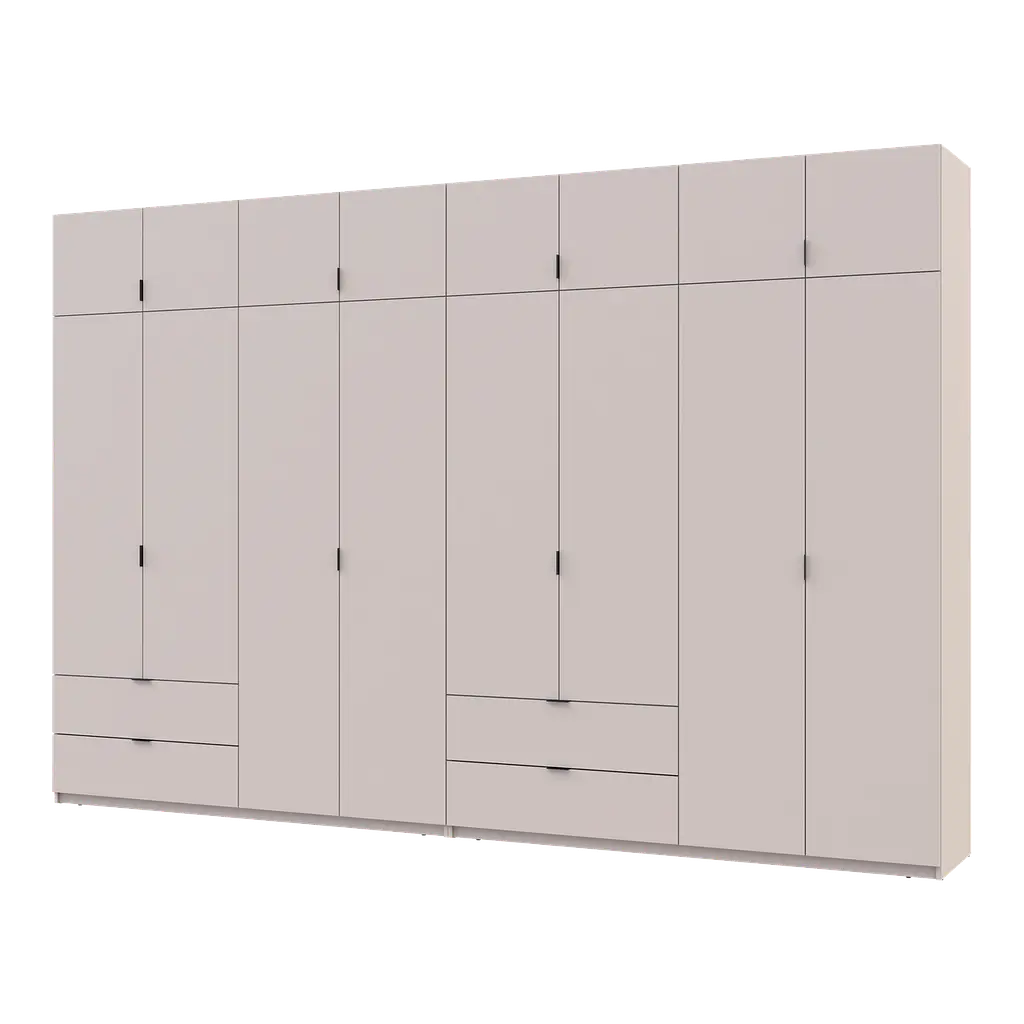 Розпашна Шафа для одягу Doros Лукас Кашемір 4+4 ДСП 360х50х240 (42005144)