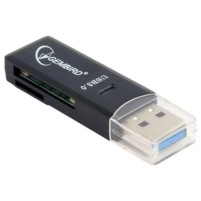 Кардрiдер Gembird USB3.0 UHB-CR3-01 Black (UHB-CR3-01) - фото 3