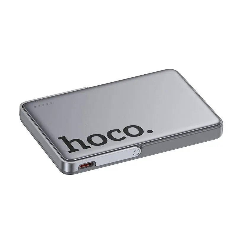 Портативне зарядне - магнітний павер банк Hoco Q36 Sunlight magnetic suction + holder PD 20W 5000 mAh - фото 5