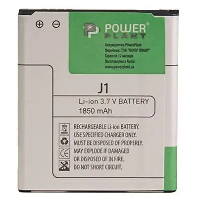 Акумуляторна батарея PowerPlant Samsung Galaxy J1 (EB-BJ100CBE) 1850mAh (SM170203) - фото 3