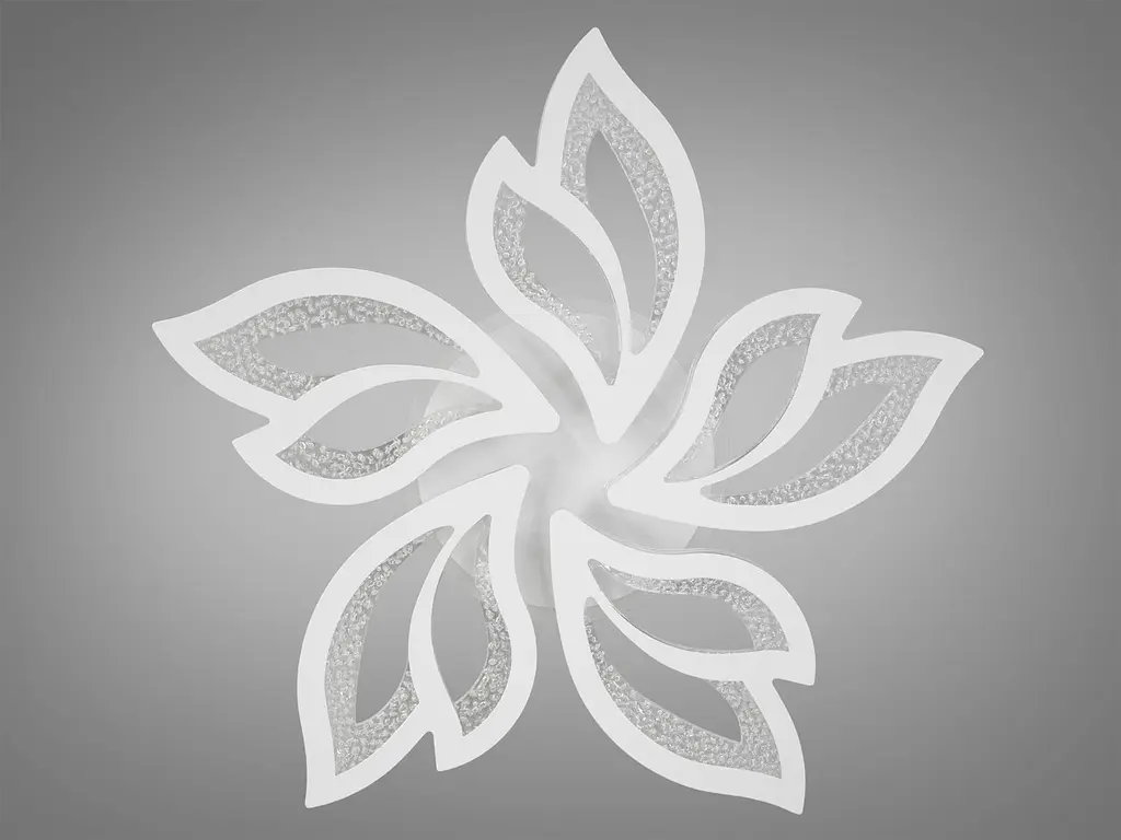 Люстра стельова LED Diasha 2455/5WH, 80W, 3200K-6500K, білий метал, сучасний стиль, з пультом, диммером, підсвіткою - фото 4