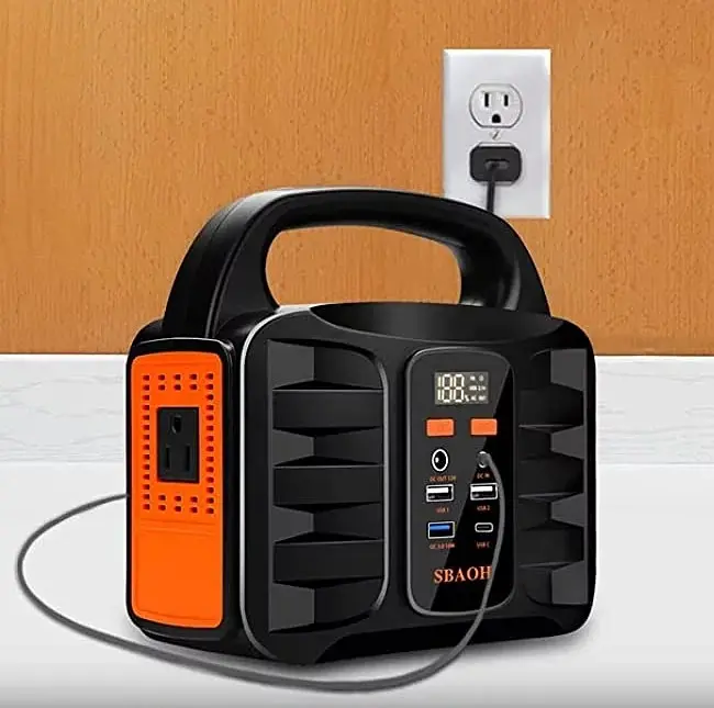 Зовнішній акумулятор Sbaoh 42000mah 150W Зарядна станція - фото 3