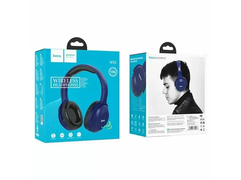 Наушники Hoco W33 Art Sound Blue - фото 3