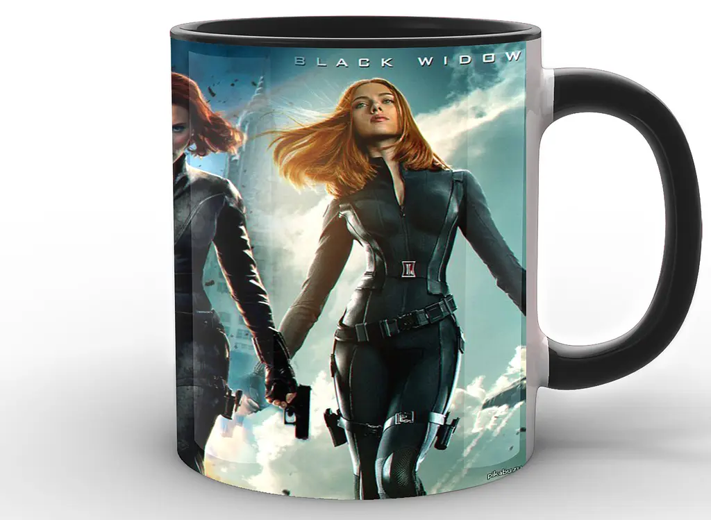 Кружка GeekLand Чорна вдова Black Widow Чорна Вдова три образи BW.02.008 - фото 7