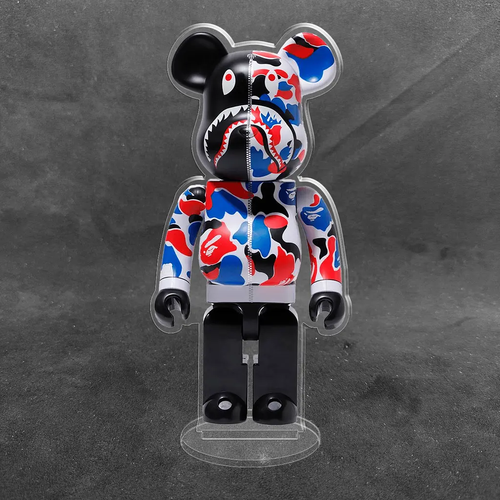 Акрилова колекційна фігурка Bearbrick Bape Shark London Store