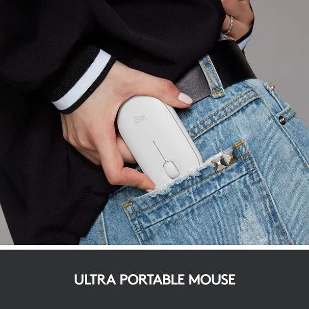 Мышь компьютерная Logitech Pebble M350 White (910-005716, 910-005541) - фото 5