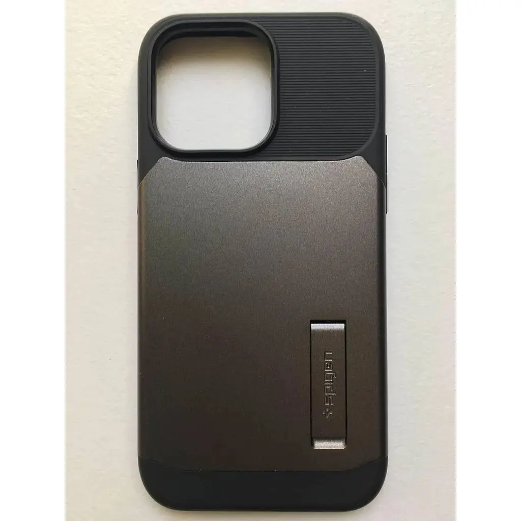 Оригинальный противоударный чехол Spigen Slim Armor (MagFit) MagSafe для iPhone 14 Pro Max (6.7") Gunmetal (ACS04646) - фото 9