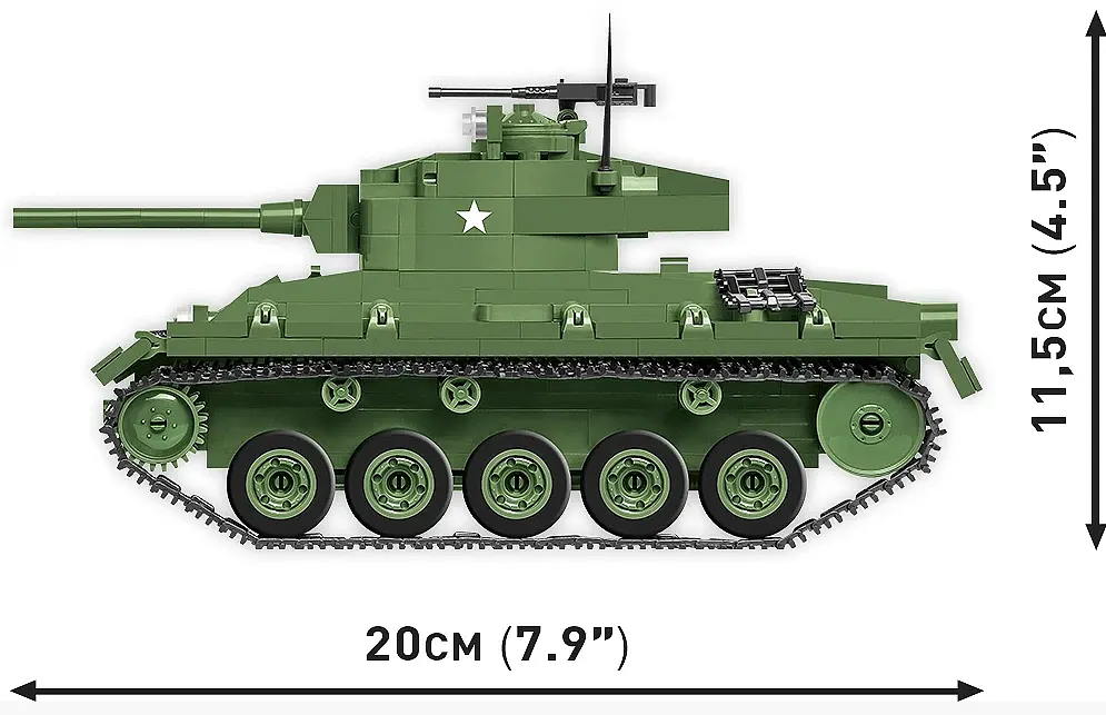 Конструктор COBI-2543 Американський танк M24 Chaffee 1:35 (590 деталей) - фото 7