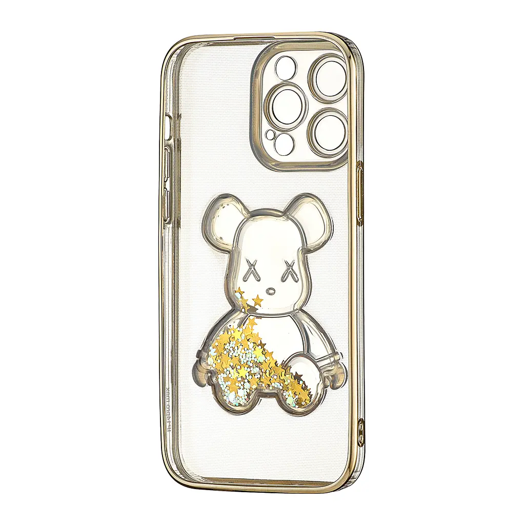 Чохол Shining Bear Case Protected Camera iPhone 14 Pro Max Gold - фото 3