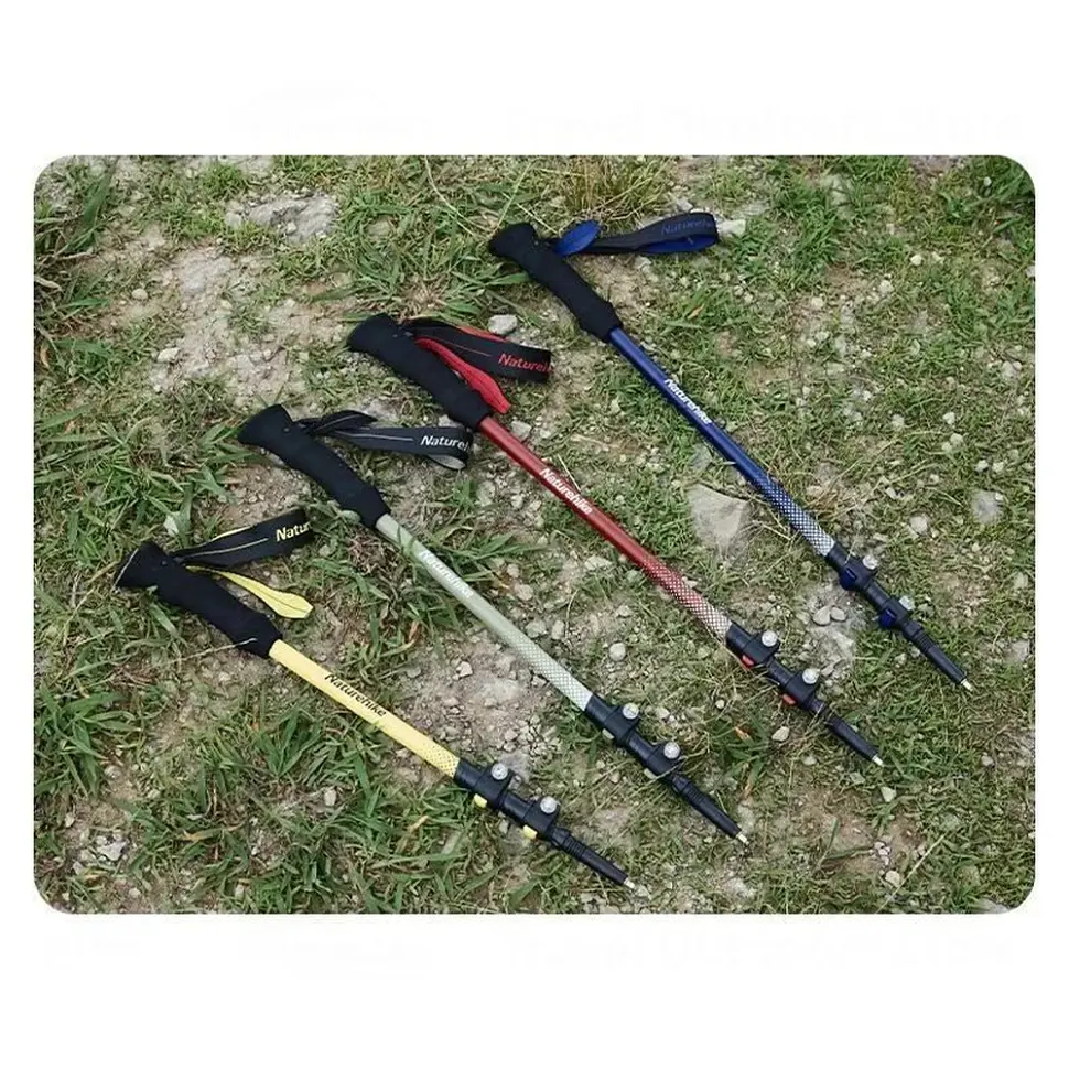 Трекінгова палиця Naturehike CNK2300DS010 100 см жовта - фото 9
