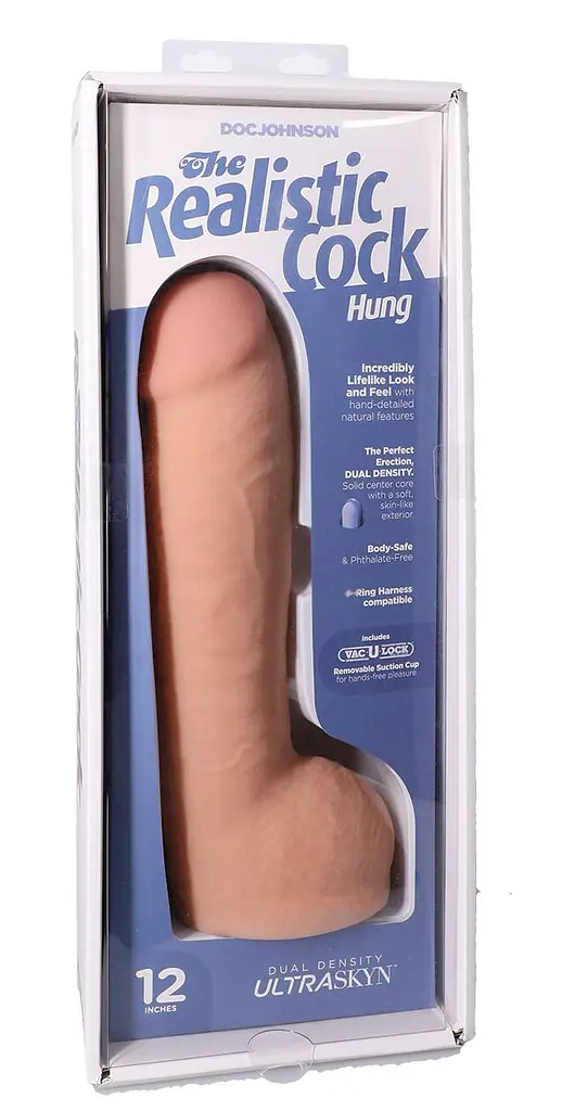 Фалоімітатор Doc Johnson The Realistic Cock ULTRASKYN 12 Inch Hung, 31.8 см - фото 8
