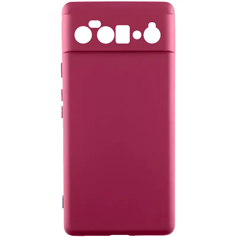 Чохол TPU GETMAN Liquid Silk Full Camera для Motorola Edge 60 Fusion Бордовий / Marsala