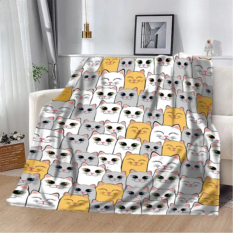 Плед 3D Котячий бум помаранчевий 10616 160х200 см