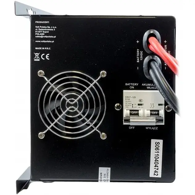 Комплект Volt Polska SINUS PRO 2400W 12/230V 1600/2400W + Акумулятор гелевий 4SUN MAXX GEL 100 Ah - фото 4