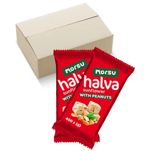Халва подсолнечная Norsu с арахисом 400 г - фото 2
