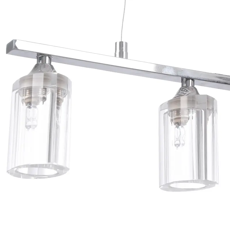 Люстра подвесная Brille галогенная для кухни G9 40W CH (BR-01117S/4) - фото 2