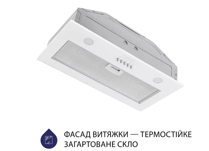 Витяжка Minola HBI 5262 WH GLASS 700 LED (повновбудована) - фото 2