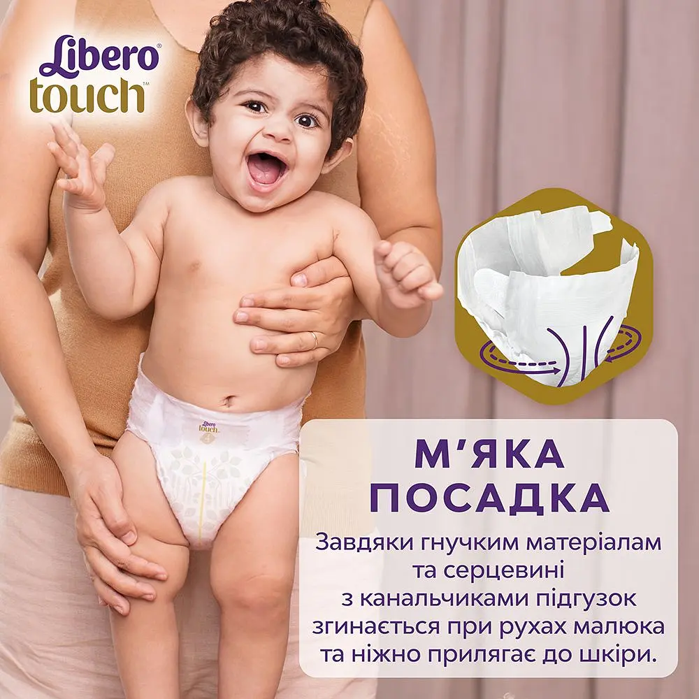 Підгузки Libero Touch 2 (3-6 кг), 62 шт. (79003) - фото 5