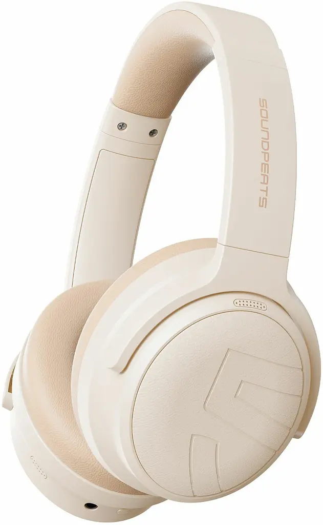Навушники Soundpeats Space Over-Ear ANC Headphones Creamy Beige - фото 2
