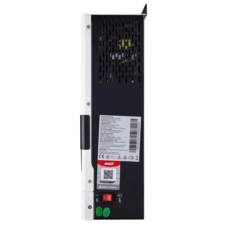 Гібридний інвертор Must PV18-1012VPK 1 кВт 12 В, 297.5х468х125, 5 кг - фото 3