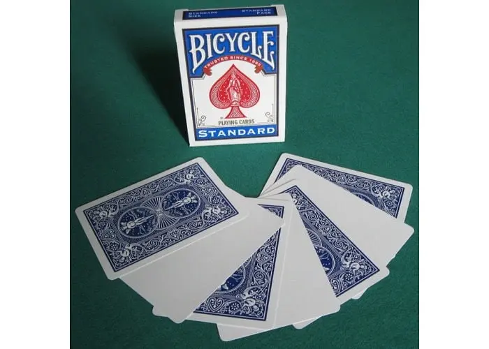Карты для фокусов United States Playing Card Company Bicycle Blank Face (blue) (808-01) - фото 3