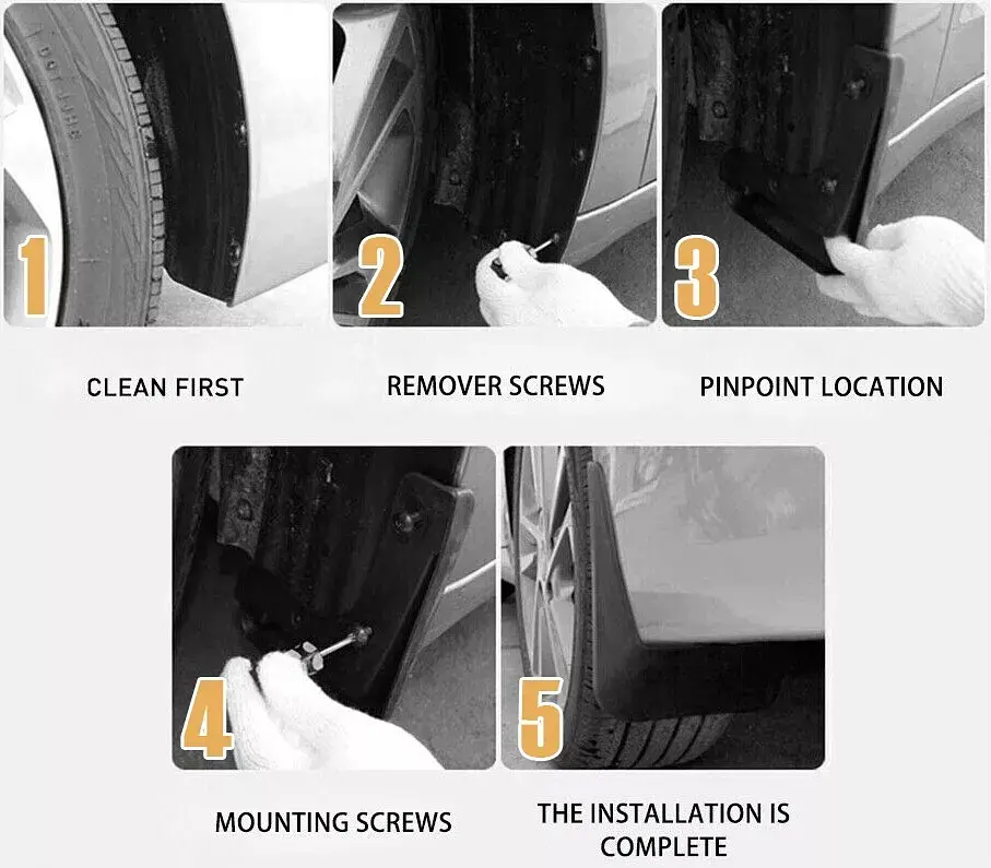 Бризковики для Toyota Rav 4 2013-2016 Комплект 4 шт (BTYRV1321) - фото 4