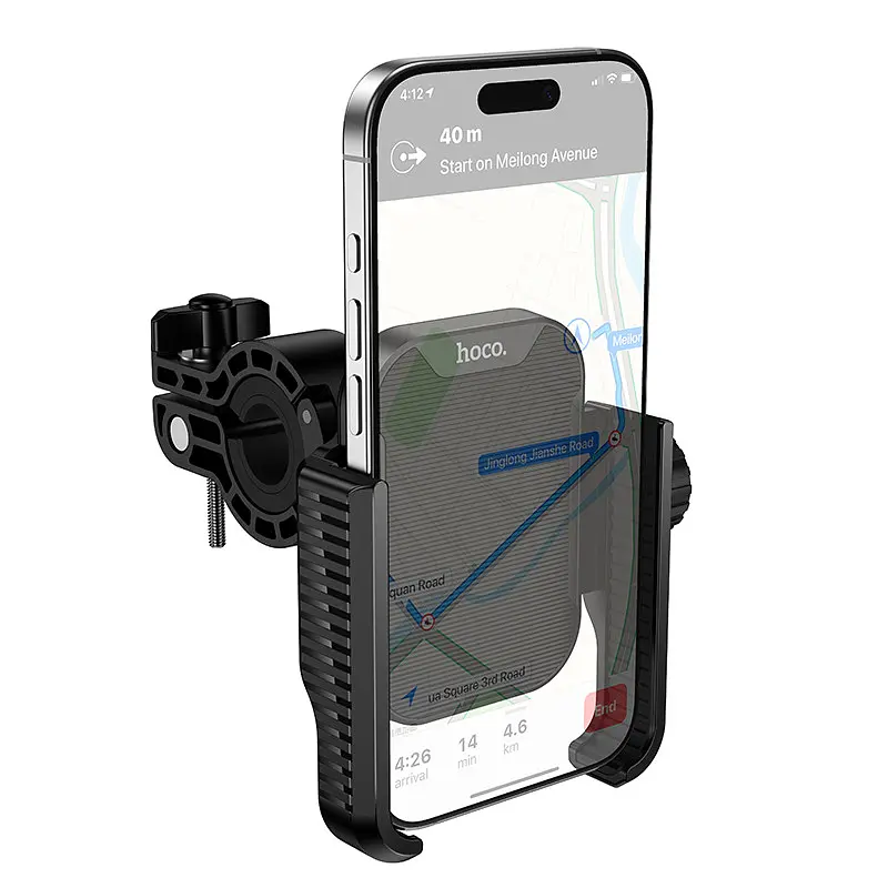 Вело/Мото тримач для телефона HOCO H91 Milly motorcycle bicycle universal holder чорний - фото 3