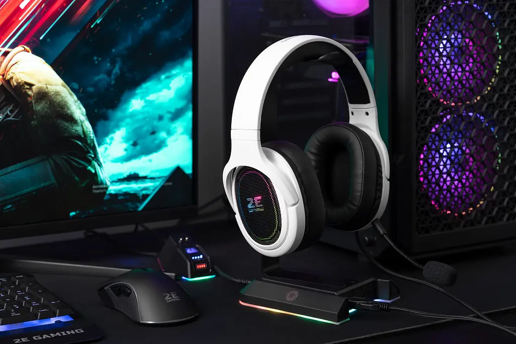 Гарнітура ігрова HG330, 7.1, USB-A, RGB, 2м, білий 2E Gaming teh0013105 - фото 4