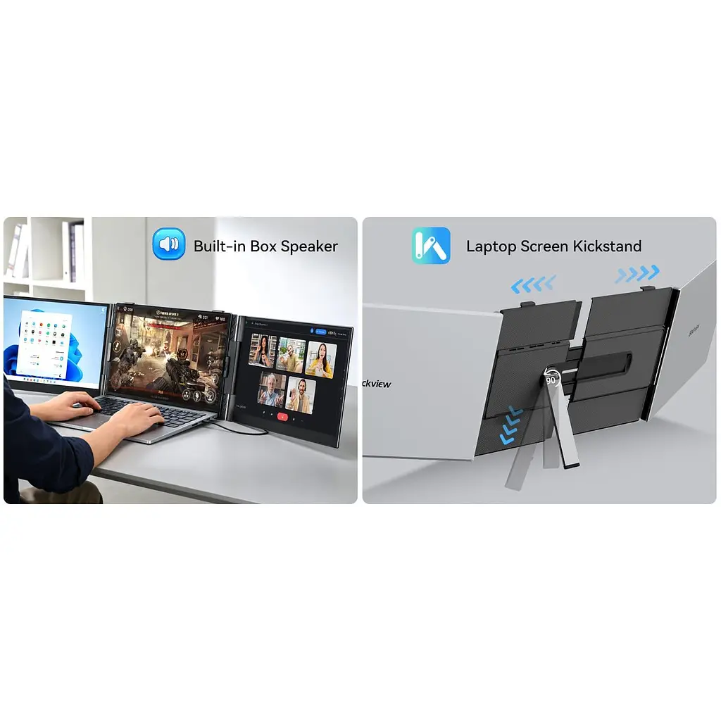 Монітор 14" Blackview DCM6Pro Dual Screen (BVDCM6PRO) 1920x1080 (FullHD) IPS 60 Hz - фото 11
