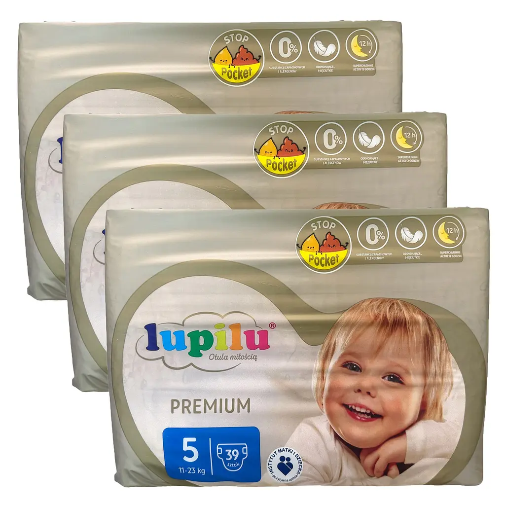 Підгузники Lupilu Premium 5 (11-23 кг), 117 шт NEW