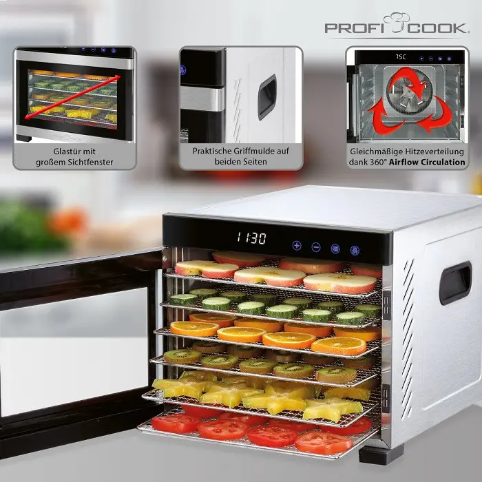 Сушка для овочів та фруктів Profi Cook PC-DR 1218 - фото 7