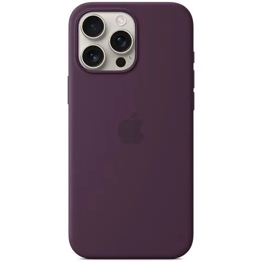 Силіконовий чохол CasePro Silicone Case з MagSafe Plum для iPhone 16 Pro Max - фото 4