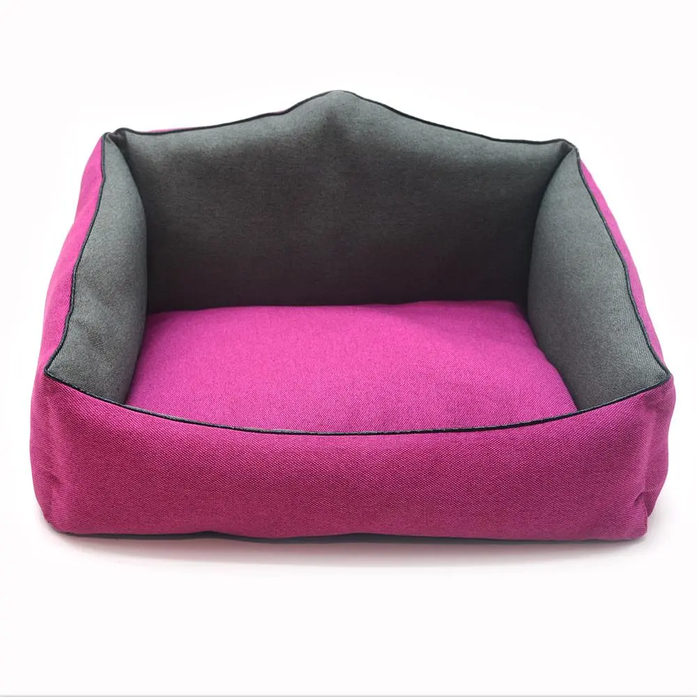 Лежак прямокутний для собак та котів Zoo-hunt Магнус рожевий №1 330х400х310 мм - фото 4