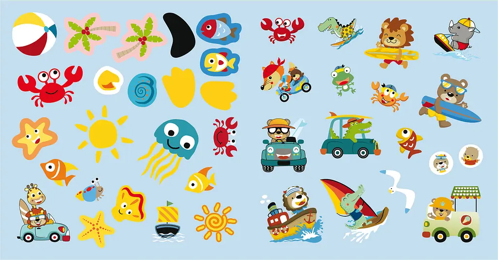 Розмальовка Кристал Бук Морська прогулянка, з алікаціями та завданнями, 40 наліпок, 16 сторінок (F00026149) - фото 4