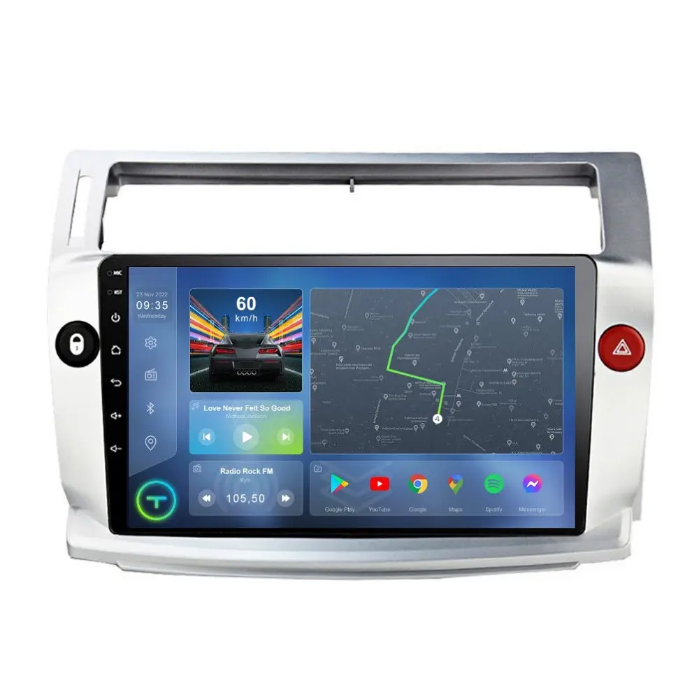 Штатна магнітола TORSSEN Citroen Elysee C4 04-09 FL9 4+64Gb 4G Carplay DSP