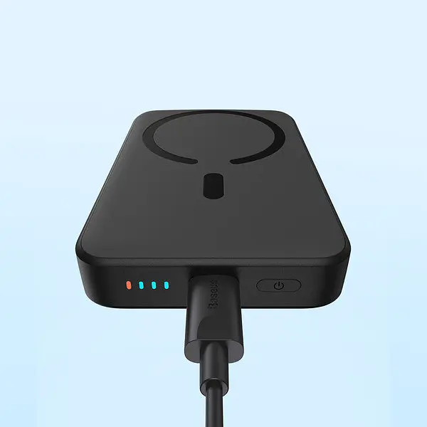 Портативная батарея - магнитный аккумулятор Baseus Magnetic Mini Air 10000mAh 20 W черный - фото 6