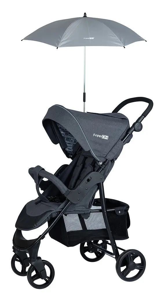Парасоля для дитячої коляски FreeON Light Grey - фото 2