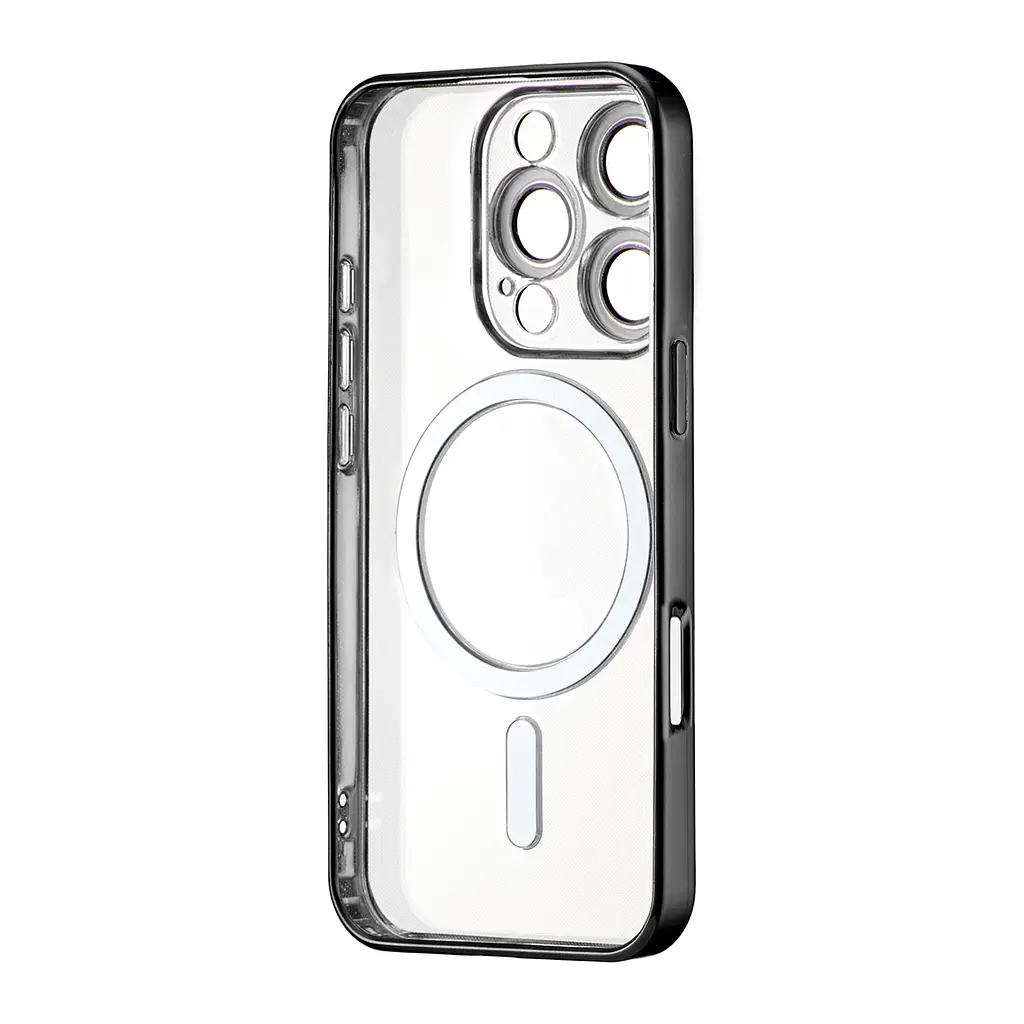 Чохол Ductil Metallic Edge with MagSafe (Protected Camera & Lens) iPhone 16 Pro Black - фото 3