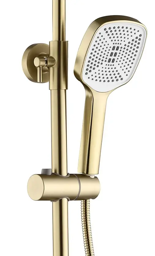 Душова система з виливом Rea Storm brushed gold REA-P9536 - фото 4
