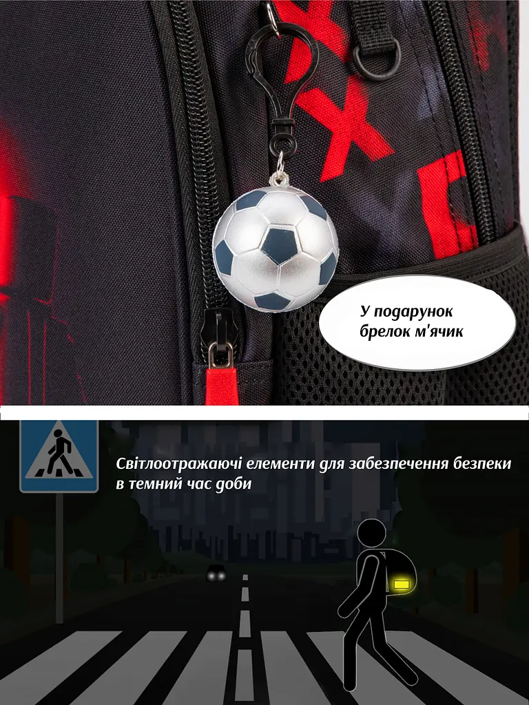 Ортопедичний шкільний рюкзак 6 в 1 для хлопчика School Standar з Роблокс для першокласника (SET 160-31) - фото 6