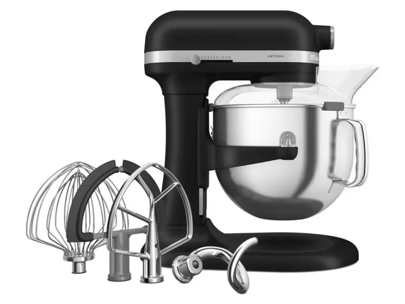Кухонна машина KitchenAid Artisan 5KSM70SHXEBM з підйомною чашею 6.6 л, матова чорна - фото 2
