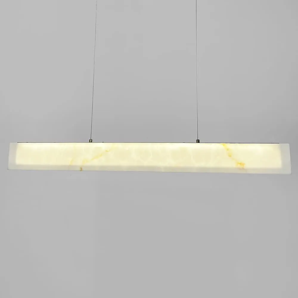 Подвесная люстра с эффектом мрамора в удлиненном корпусе 100 см Ст. MJ364L-1000 | Line F - фото 2