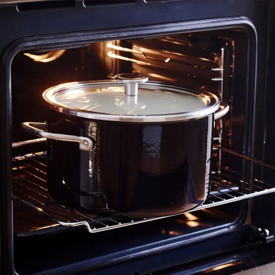 Каструля з кришкою KitchenAid Steel Core, 24 см, 6 л, матовий чорний - фото 4