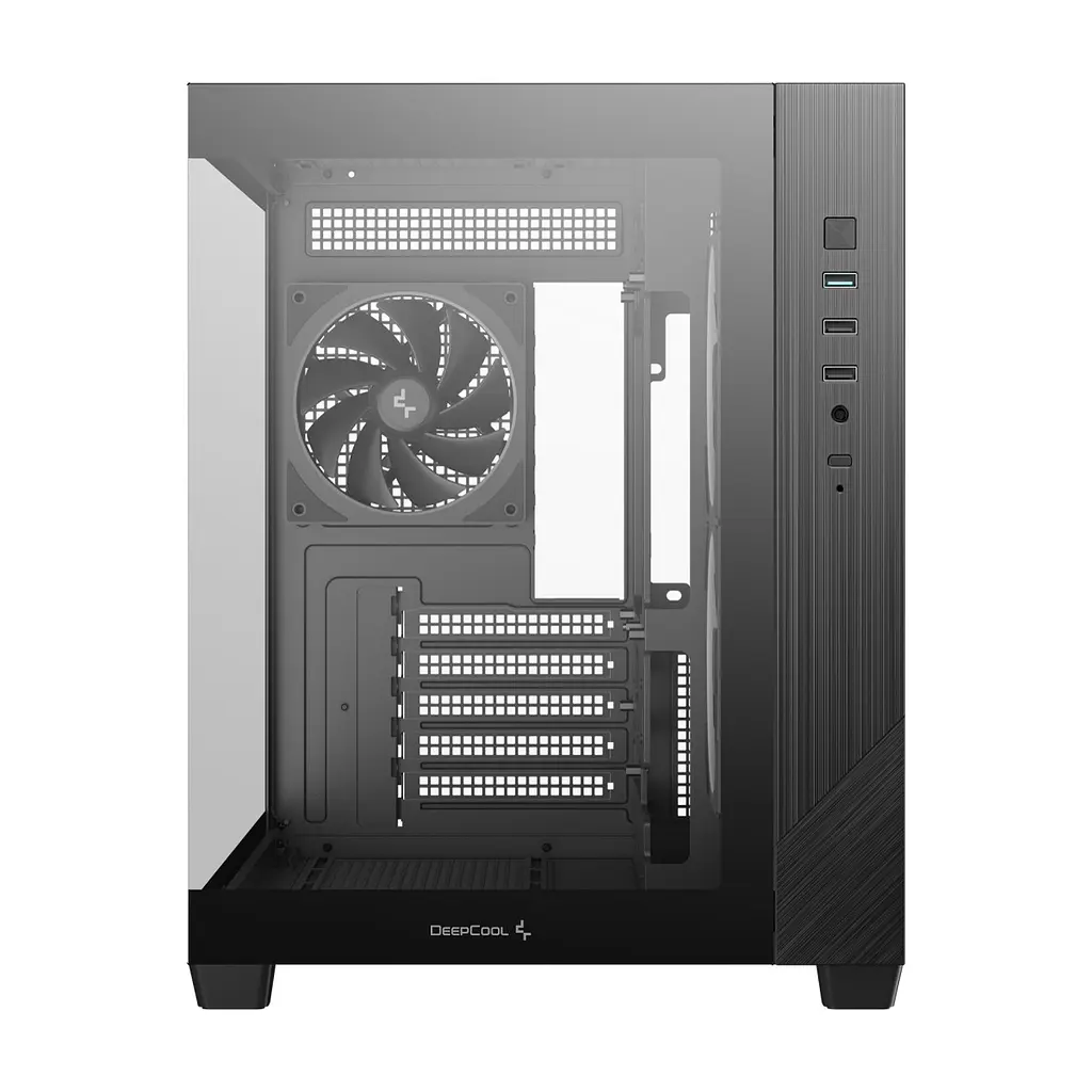 Корпус для ПК Deepcool CG330 3F Black (R-CG330-BKNGM3-G) - фото 3