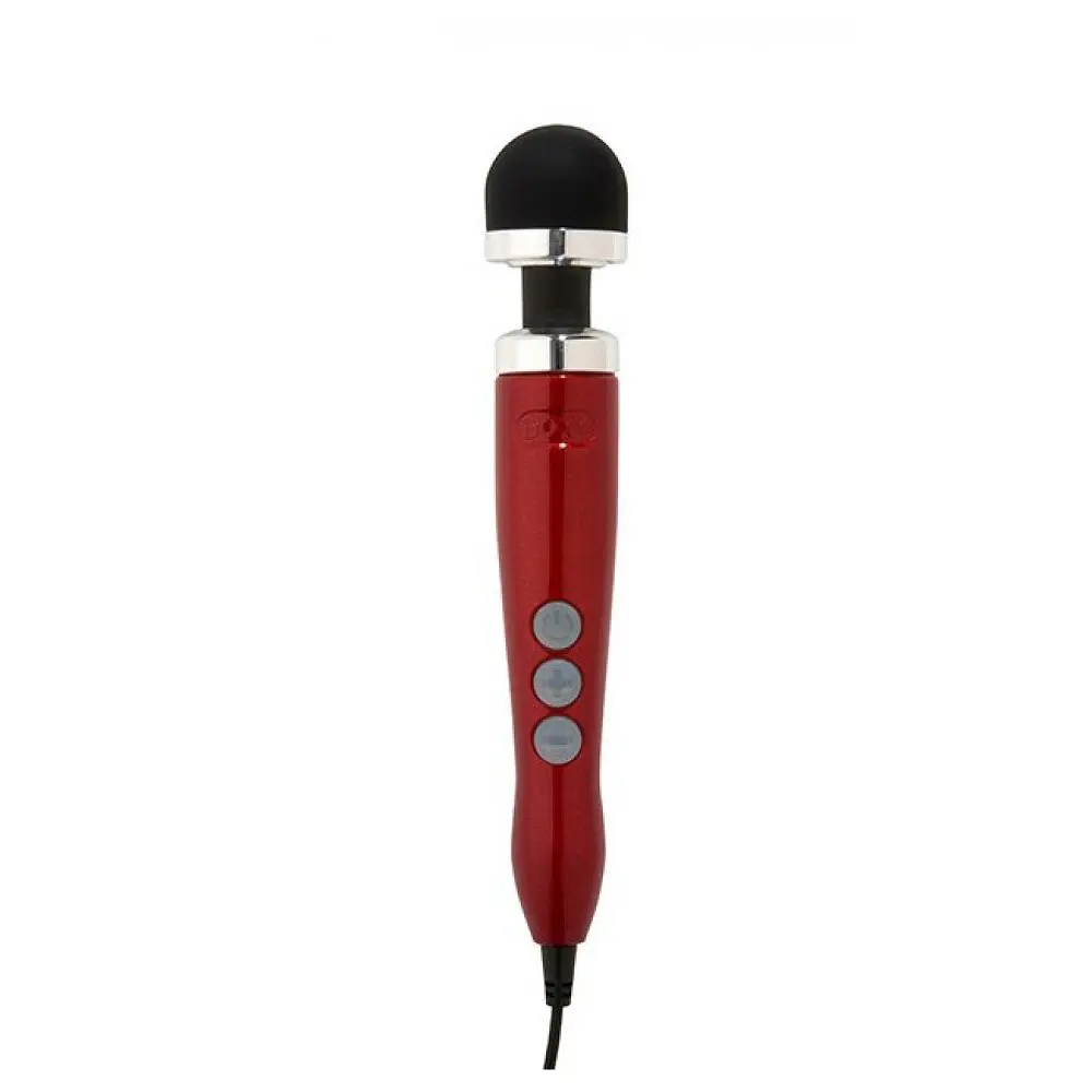Вібратор Doxy Number 3 Candy Red Дуже потужний -мікрофон у металевому корпусі, 28х4.5 см червоний - фото 2