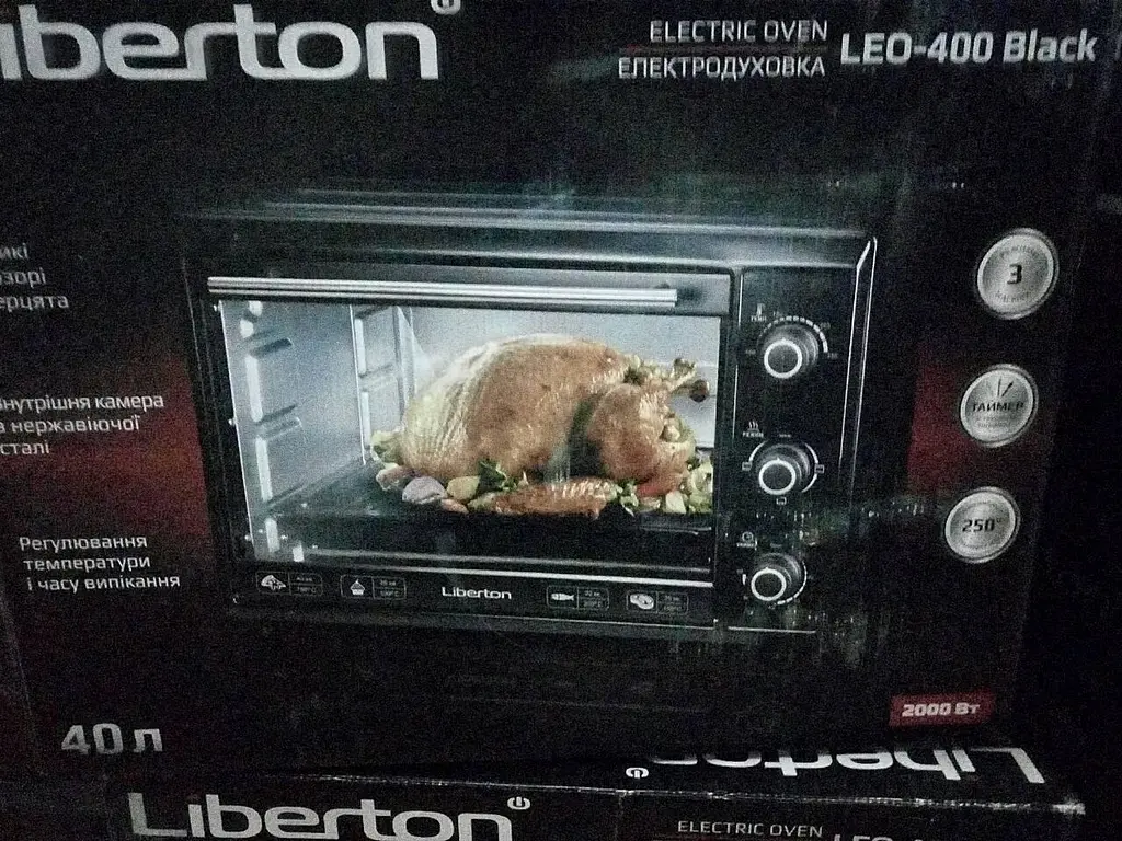 Електродуховка Liberton LEO-400 Black 40 л - фото 4