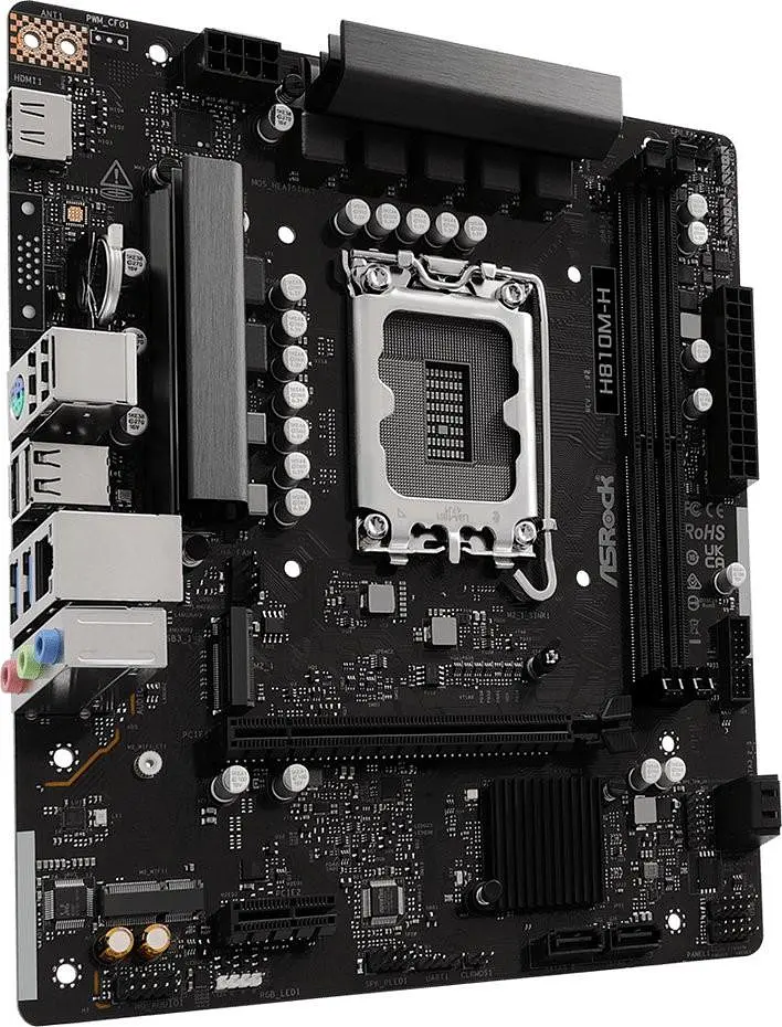 Материнська плата ASRock H810M-H (H810M-H) (Socket 1851, Intel H810, Micro-ATX) - фото 3