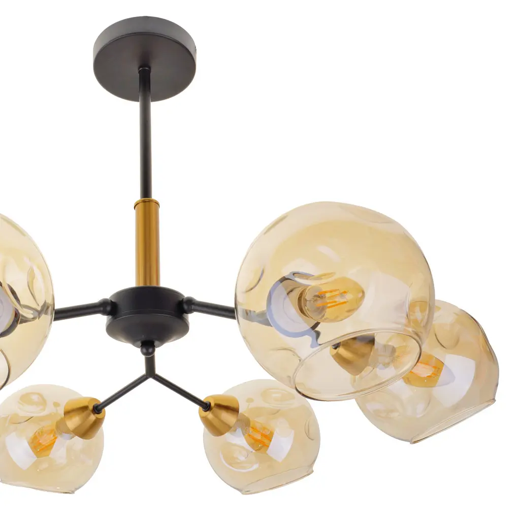 Люстра Brille молекула в спальне Е14 40W G (BL-802S/6) - фото 4